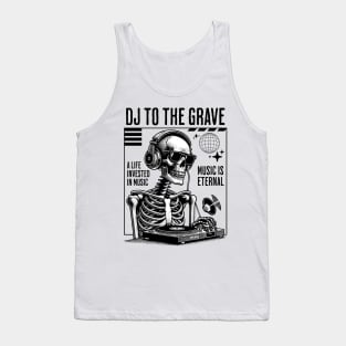 DJ - Music Is Eternal Skelton DJ Tank Top